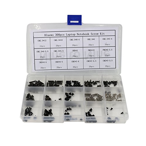 300pcs Laptop Notebook Screws 15 Size Assortment Kit for IBM HP Dell Lenovo SAMSUNG Asus Sony Toshiba Acer