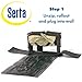 Serta EZ Raised Foldable Portable Air Mattress Bed with Built In NeverFlat AC Pump, Rolling Duffel Bag, Steel Frame and Repair Kit, Tan, Queen Bed