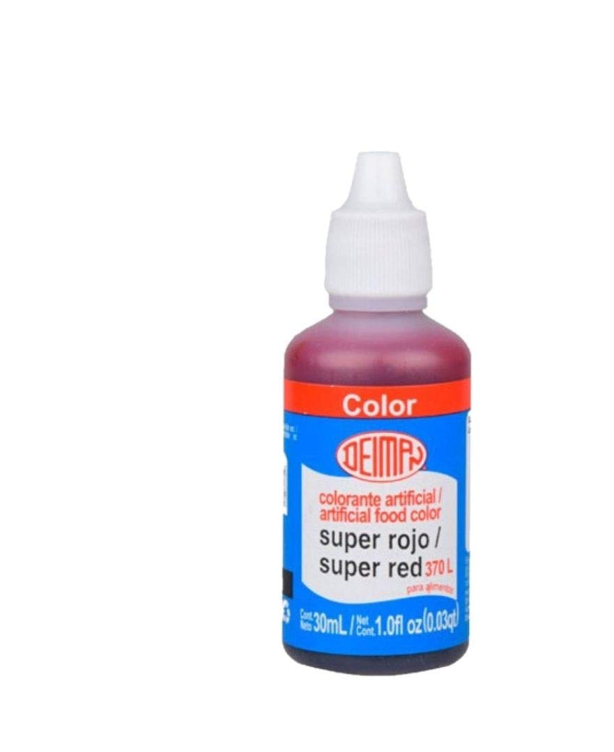Deiman Artificial Food Color Super Red 370 L (1.0 fl oz)