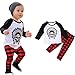 Efaster® 1Set Infant Toddler Baby Boys Printed T-shirt Tops+Pants Outfits Clothes (9M)