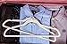 50 pc Premium Quality Off-White Velvet Hangers - Space Saving Thin Profile, Non-slip Padded with Notched Shoulders for Dresses and Blouses â€“ Strong Enough for Coats and Pants