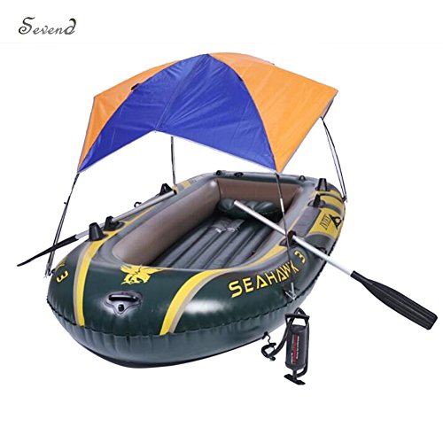 Foldable Awning for Intex Seahawk 3 Inflatable Boat Sun Shelter Fishing Tent (No Boat Included)