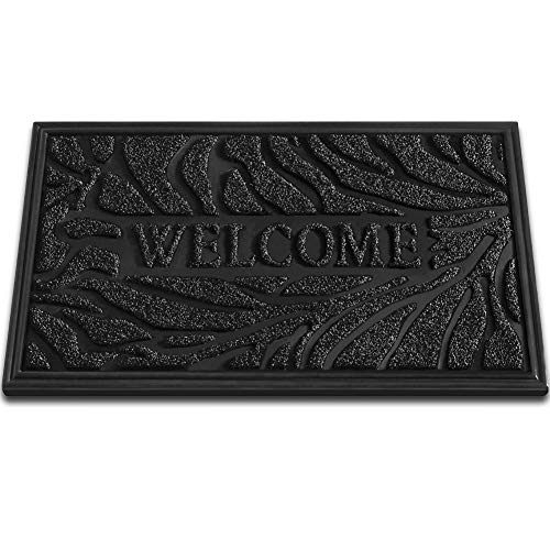 image for Mibao Low Profile Shoe Scraper Doormat Indoor Outdoor Floor Mat Entran