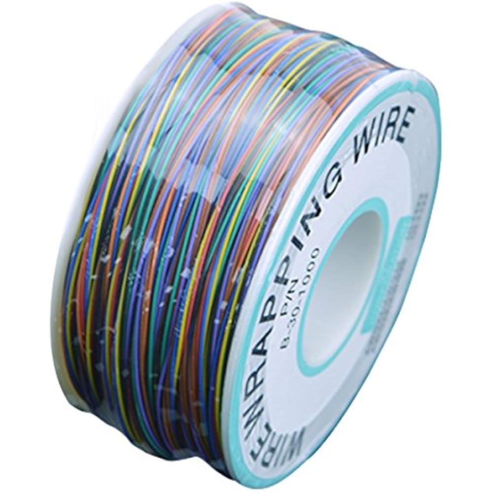 305M White PCB Solder PVC Coated Tin Plated Copper Wire Wire Wrapping