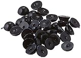 Paste On Half Round Eyes 4mm 150/Pkg-Black