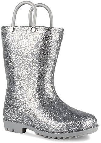 Chillipop Children's Glitter Rain Boots for Little Kids & Toddlers, Boys & Girls