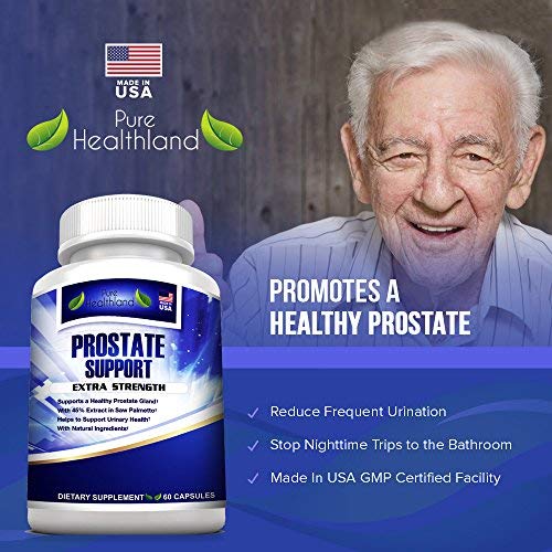 Stop Frequent Urination! Most Complete Super Prostate Health Support Pills Formula for Men with 33 Natural Ingredients Including 45% Saw Palmetto Extract. Best for Men's Urinary Health - 6 Bottles