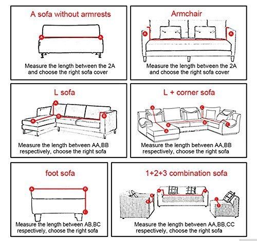 FORCHEER Couch Cover Stretch Arm Chair Large Sofa Slipcover Leather Furniture Protector from Pet for Living Room
