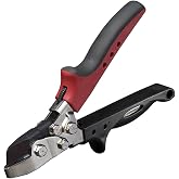 Malco N2R Hand Notcher with 1-Inch Deep V-Notch | Professional Sheet Metal Ductwork Fabrication Tool | Redline Ergonomic Handles | 24-30 Gauge Capacity