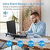 TECKNET-Laptop-and-Notebook-Cooling-Pad-6-Fans-Laptop-Cooler-at-1400-RPM-and-Blue-LED-fits-up-to-19 TECKNET Laptop Cooling Pad Laptop Cooler with 6 Ultra Quiet Cooling Fan at 1400 RPM Rapid Cooling, Adjustable Height…