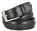 Men's Crossweave Braided Woven Laced Leather Dress Casual Belt 1-3/8