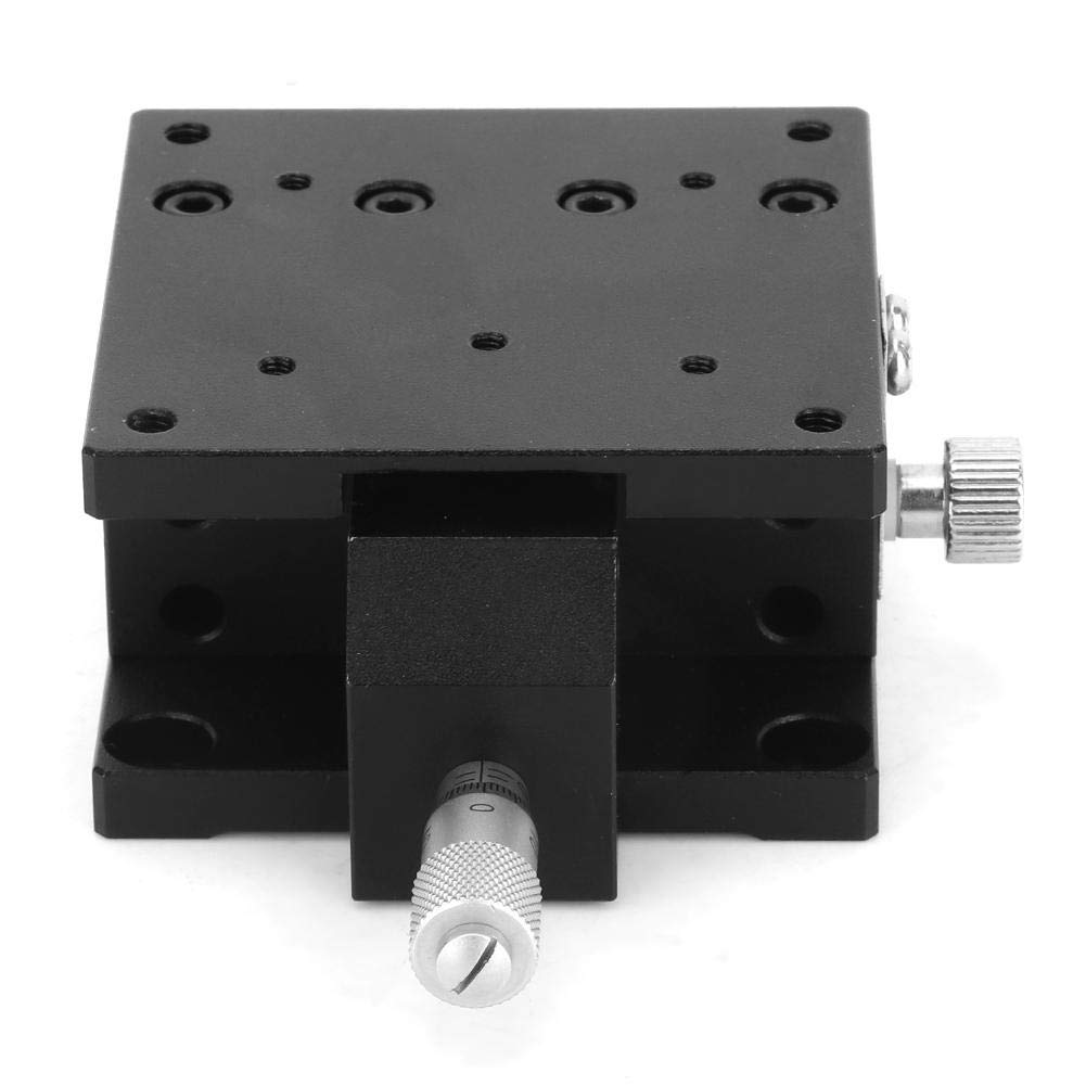 Manual Slide Table, 60×60×30mmMicrometer Manual Linear Stage Sliding Table Trimming Platform Cross Roller Stages