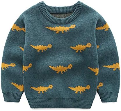 タイニーキュート Tinycute 男の子 トップス セーター 秋冬 恐竜柄 90 黄色 100 子供服 期間限定 カジュアル グレー