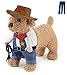Mikayoo Pet Dog Cat Halloween Costumes,The Cowboy for Party Christmas Special Events Costume,West Cowboy Uniform with Hat,Funny Pet Cowboy Outfit Clothing for Dog cat(L) Blue