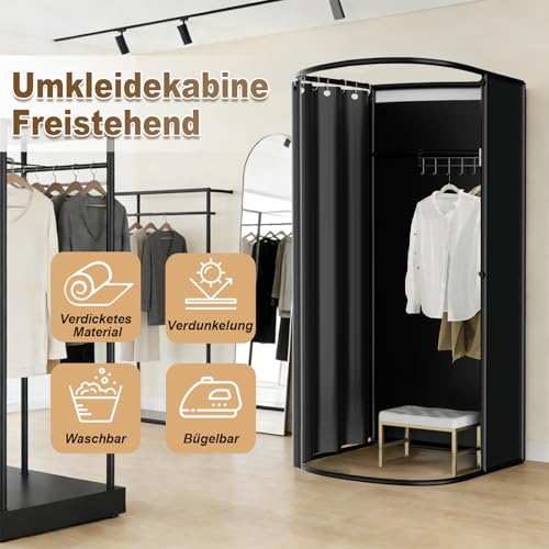 LXSEHN Portable Fitting Room, Mobile Store Clothes Fitting, 200X100X95CM Changing Room Shopping Mall, Temporary Portable Screen, Privacy Screen for Bathroom
