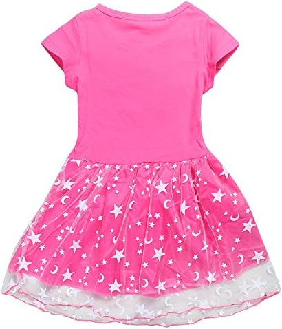 AOVCLKID Moana Little Girls' Printed Dress Princess Cartoon Party Dress