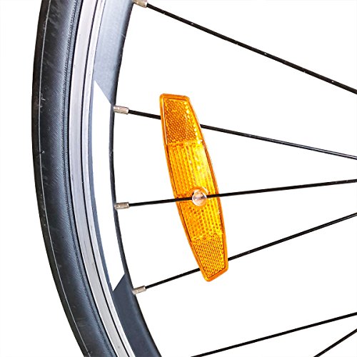 image for Labewin 1Pair Riding Bike Bicycle Warning Reflector Bicycle Wheel Rim 