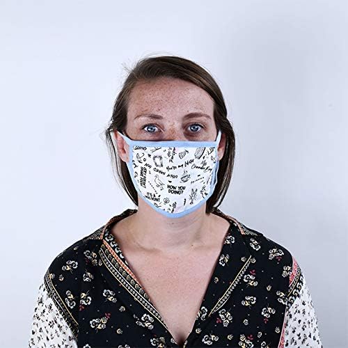 Pyramid International Friends (Phrases) Face Covering, White, One Size, 1 count (Pack of 2) - Image 4