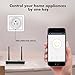 Potensic Smart Plug 2 Pack Wi-Fi Enabled Mini Smart Switch Wireless Outlet Compatible with Alexa & Google Home, No Hub Required, Switch On/Off your electric equipment from Anywhere, Timing Function