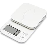 dretec(ドリテック) キッチンスケール デジタル 計量皿が開く パカット 2kg/1g単位 風袋引き KS-257WT(ホワイト)