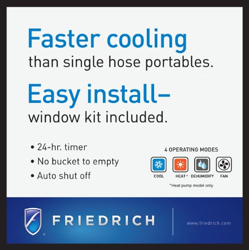 Friedrich P12B  Dual Hose Portable Room Air Conditioner - Thumbnail 2
