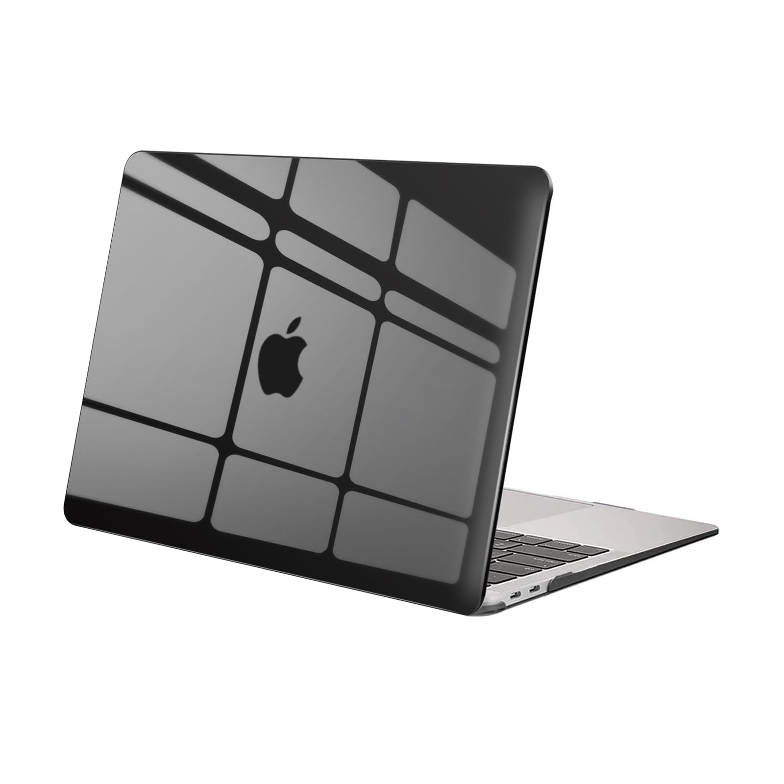 MOSISO Compatible with MacBook Air 13 inch Case M1 A2337 A2179 A1932, Protective Hard Shell Cover Compatible for MacBook Air M1 Case 13.3 inch 2021 2020 2019 2018 Retina Touch ID, Crystal Black