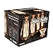 Original Edison Vintage Bulbs - 6 pack - Blaze Bulbs - 60W Incandescent Industrial Bulb - 250 lumens - Clear Glass - Long Life Handmade ST64 Squirrel Cage - Dimmable