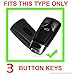 Massimiliano Incas Dobrev 3 Buttons Silicone Case Protector Key Fob Cover Smart Car Remote Holder for for 2016 2017 Audi A4 Q5 Q7 TT TTS (Black)