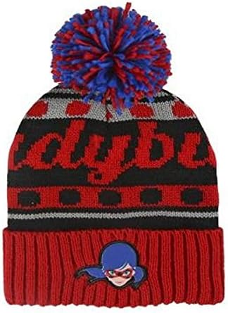 Miraculous Tales of Ladybug &amp; Cat Noir 2200-2506 Winter Beanie Hat, Premium, Acrylic, One Size, Multicolored, Marinette
