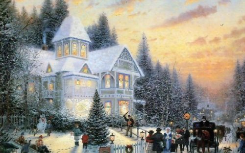 Thomas Kinkade Painter Of Light "Skater's Pond" 1000 Piece Jigsaw Puzzle