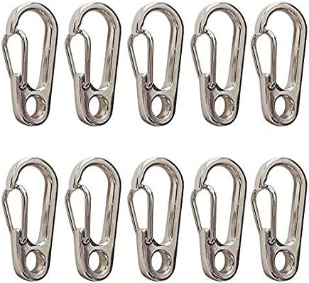 ZJWEI 15PCS Upgrade Size Paracord Carabiner Clips,Mini SF Spring Backpack Clasps S Lock Hook for Outdoor EDC Camping Tactical Survival Gear