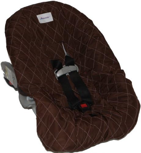 Nomie Baby Car Seat Cover, Brown/Pink, Infant by Nomie Baby