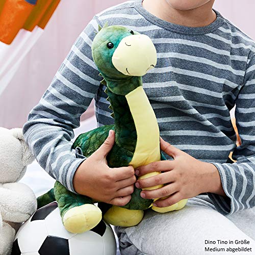 Minifeet Dino Tino (grün, M) - Dinosaurier Brontosaurus Plüschtier - kuschelig weich - Geschenk für alle Dino Fans, Baby… – Bild 3
