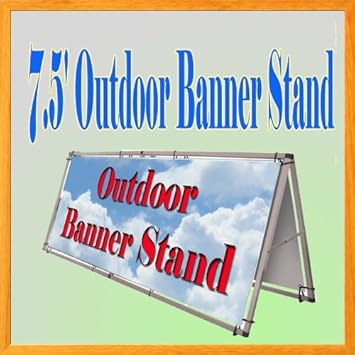 7 5 Aluminum Outdoor A Frame Banner Double Display Stand 79 X 33