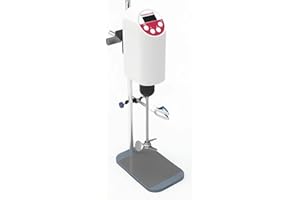 Fristaden Lab Overhead Stirrer for Cosmetic Formulators | Electric Stirrer 180 W Digital | 50,000 mPa-s | High-Efficiency Laboratory Stand Stirrer with Display