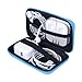 Zepthus Universal Carrying Travel Case Travel Electronics Organizer For USB Cable, Flash Drive, Headphone (Blue)
