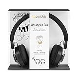 LilGadgets Untangled Pro Premium Children's Wireless Bluetooth Headphones with SharePort - Black