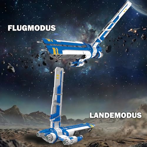 Xenobild Space Wars Spaceship Building Blocks Set for Adults Men | 3006 pieces, rotating back fin, aeroplane model, gift collection, BWR101
