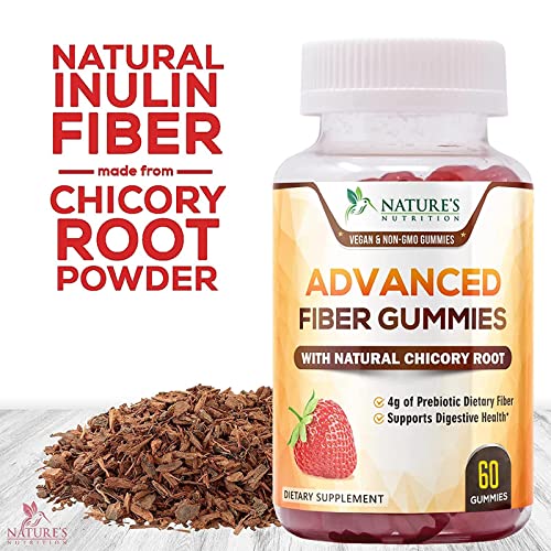 Fiber Gummies 4g, Daily Gentle Prebiotic Fiber Max Strength Soluble Fiber Gummy, Supports