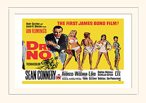 James Bond (Doctor No Yellow 30 x 40 cm montée d'impression