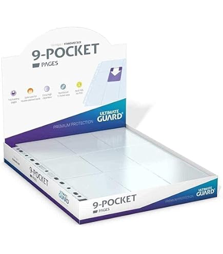 BCW 18-Pocket Trading Card Album Pages – Double Sided, Side Loading (Pack Of 10)