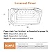 HOMEIDEAS 4 Mil Extra Thick Plastic Sofa Cover for Moving Protection & Long Term Storage, 3D Envelope Shape Furniture Cover, Waterproof & Tear Resistant(1 Pack, Loveseat)