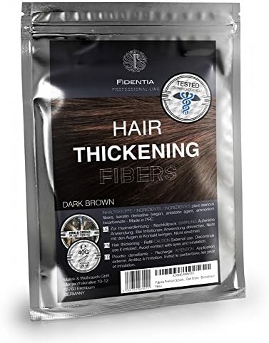 Fidentia Hair Building Fibers Refill Pack, 40g Black