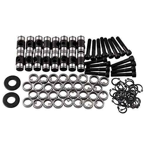 ZZP LS Engine Rocker Arm Trunion Kit w/Big Clips 5.3L 6.0L 6.2L 7.0L LS1 LS3 LS7 Black - Thumbnail 5