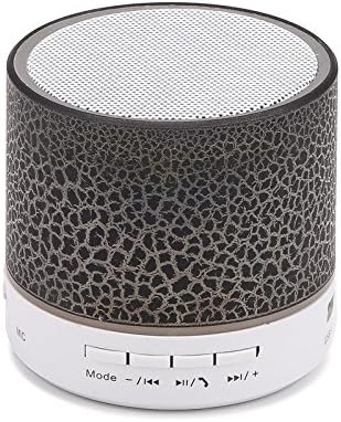Wireless Bluetooth Speaker With LED And Build-in Mic Support AUX For IPhone IPod And Android System Equipment Etc. (Black)