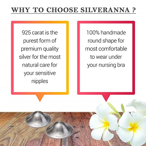 The Original Silver Nursing Cups, Nipple Shields for Nursing Newborn
