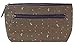 Leegoal(TM) Elegant Multi Fuctional Canvas Floral Pouch Pencil Pen Case Bag (Coffee)