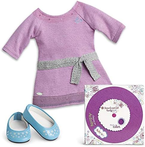 American Girl Truly Me Lilac Dress Outfit and Activity Set for 18" Dolls (Doll Not Included)