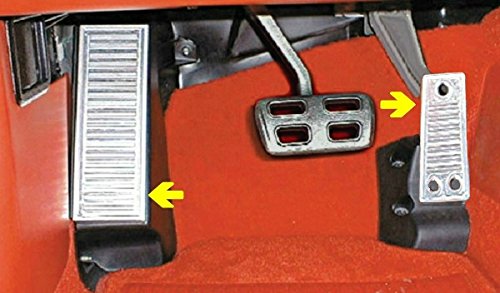 C5 Corvette Aircraft Quality Highly Polished Aluminum Gas & Dead Pedals Combo Kit Fits: All 97 Through 04 Corvettes
