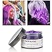 MOFAJANG Unisex Multi-Color Hair Wax Color Dye Styling Cream Mud, Washable Temporary, Natural Matte Hairstyle Modeling DIY for Party Cosplay, Purple